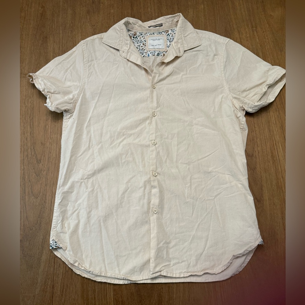 Cactus Cream Casual Button Down Shirt